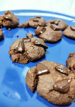 Una foto de Galletas cookies de chocolate