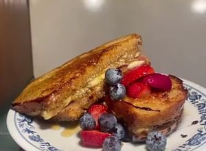 Foto de Sandes de Manteiga de Amendoim com Banana e Compota