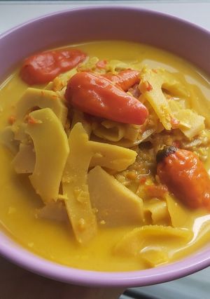Foto resep 👩🏻🍳 Sayur Rebung Kuah Kuning