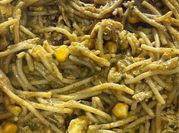 Una foto de spaghetti al poblano