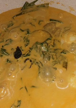 Foto resep Gulai pucuk ubi, Telur dan jengkol