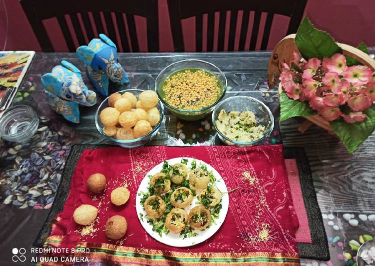 Easiest Way to Make Quick Masala puri and pani puri