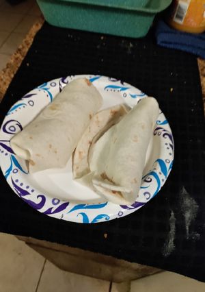 A picture of Angus sweet burrito.