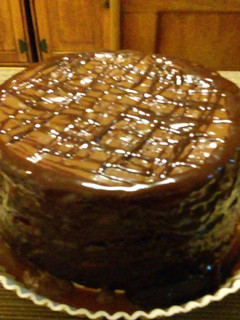 Una foto de Pastel de chocolate combinado con imposible