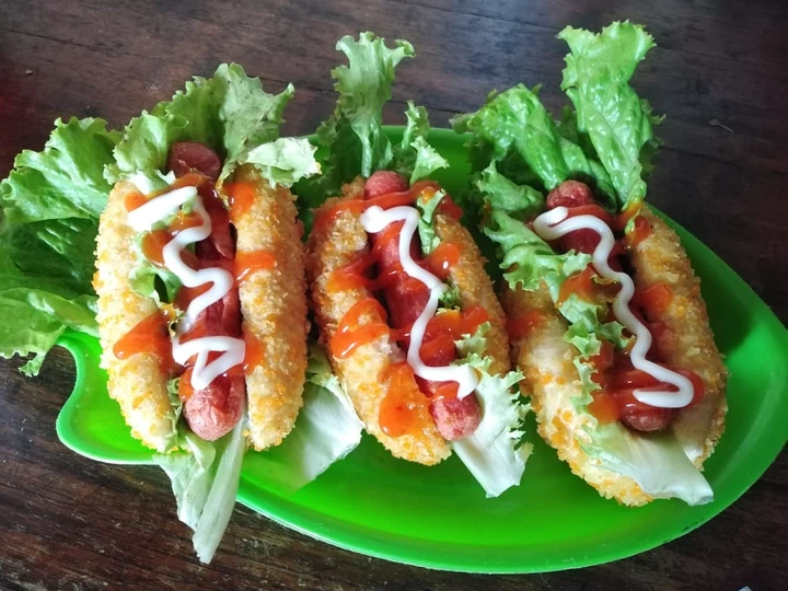 Cara Mudah Membikin Resep Donsis(donat sosis) yang Lezat Anti Ribet, Sempurna