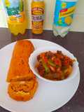 Roll up moimoi and gizzard sauce