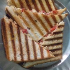 A picture of Grilled sandwich with twist.