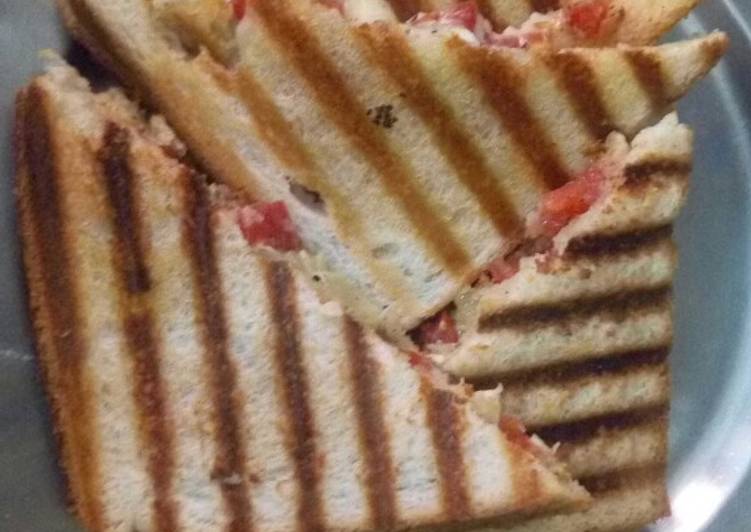 Steps to Prepare Homemade Grilled sandwich with twist