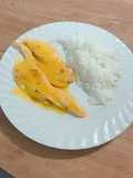 Pechuguitas a la naranja con arroz