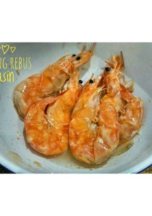 Foto resep Udang rebus asin