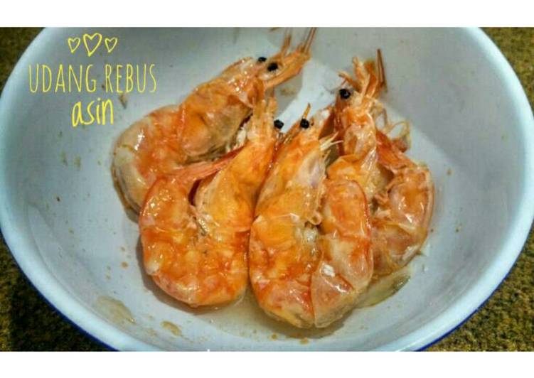 Resep Udang rebus asin Anti Gagal