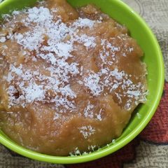 A picture of Halwa aata halwa.