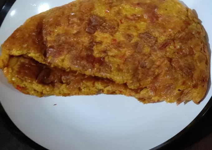 Cara Memasak Telur dadar sambel terasi Yang Sederhana