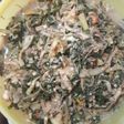 Tumis pedas Jantung pisang + daun singkong