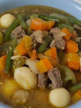 Cara Gampang Membikin Resep Asem Asem daging &amp; telur puyuh yang Lezat Anti Ribet, Lezat