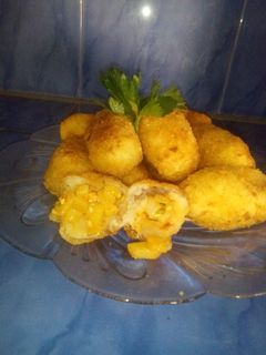 Foto resep Kroket singkong isi kentang
