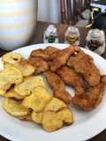 Pavita fingers con papas fritas🥔 🔝
