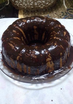 صورة لوصفة كيكه اسفنجيه بصوص الكاكاو