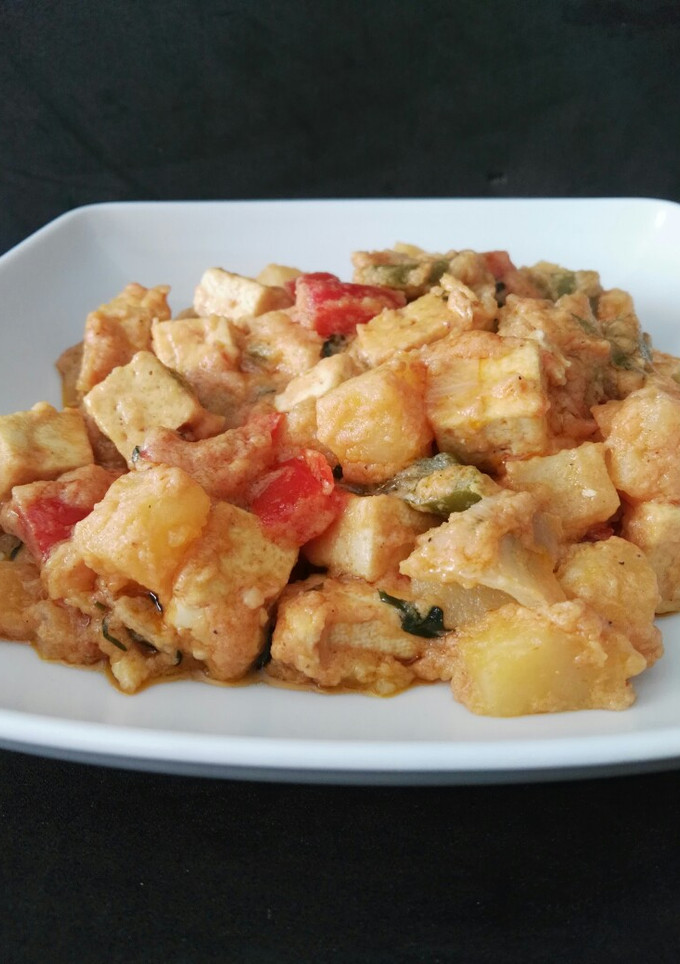 Una foto de Curry de tofu