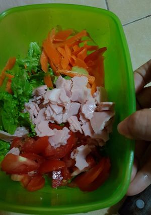 Una foto de Ensalada simple a mi estilo