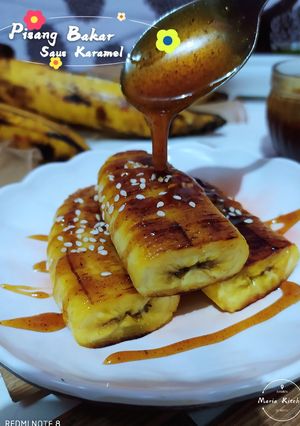 Foto resep Pisang Bakar Saus Karamel