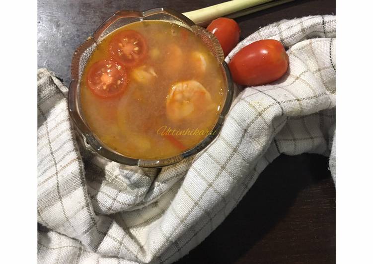 Cara Menghidangkan 50. Sup Edamame Kuah Kaldu Tomat #SayangAnak Anti Ribet!