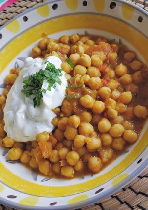 Una foto de Chana Dal de garbanzos