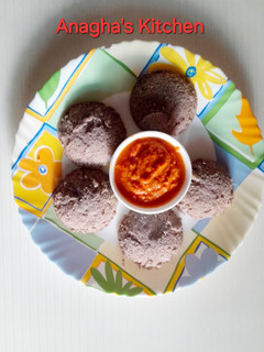 A picture of # Ragi Idli (नाचणी इडली).