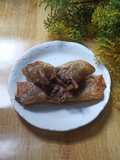 Lumpia ubi yakon cokelat