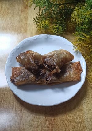 Foto resep Lumpia ubi yakon cokelat