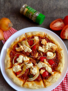 Foto resep Black Pepper Beef Teflon Pizza (No Mixer, No Oven)