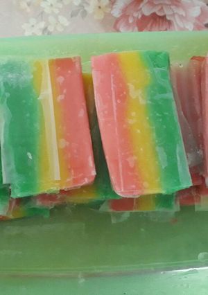 Foto resep Es wadai pelangi
