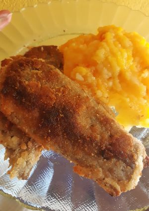 Una foto de Milanesas de berenjena🍆
