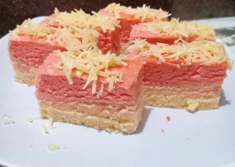 Resep Bolu kukus Ombre, Enak