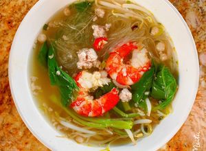 Hình của món Miến thịt bằm, tôm tươi 🦐.