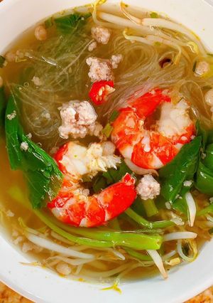 Hình của món Miến thịt bằm, tôm tươi 🦐.