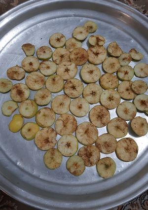 عکسی از دستور خشک کردن میوه (سیب)