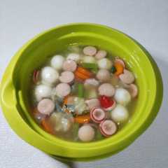 Sayur Sop Sosis Telur Puyuh-レシピのメイン写真