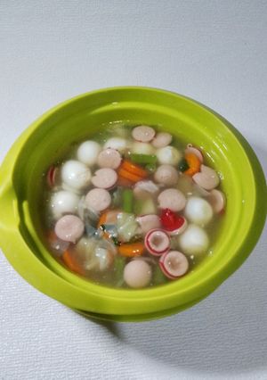 Foto resep Sayur Sop Sosis Telur Puyuh