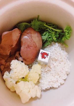 Foto resep MPASI Bayi 7 Bulan“Bubur Cauli Flower Hati Ayam”