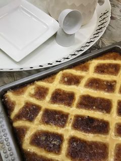 صورة لوصفة بسبوسة