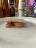 Corte helado de gianduia o Nutella