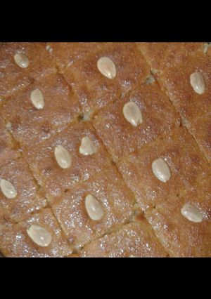 صورة لوصفة اطيب هريسة (نمورة) بمكونات بسيطه 😋
