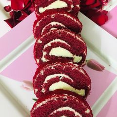 Red Velvet Vanilla Delight (eggless) A picture of Red Velvet Vanilla Delight (eggless).
