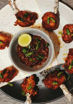 A picture of Chicken Lollipop.