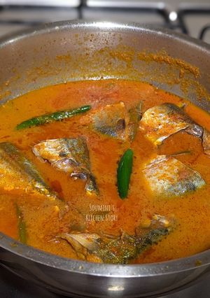 A picture of Mackerel Fish Curry.
