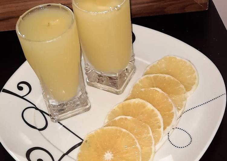 Simple Way to Prepare Quick Pineapple and Orange juice