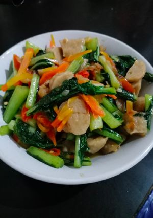Foto resep Tumis sawi bakso