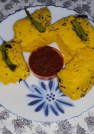 A picture of Khaman dhokla.