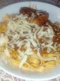 Fettuccine o Tallarines caseros con peceto en salsa